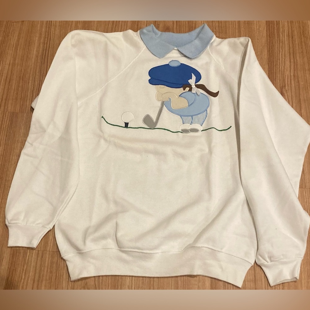 VTG Hanes Golf Sweater - Size L